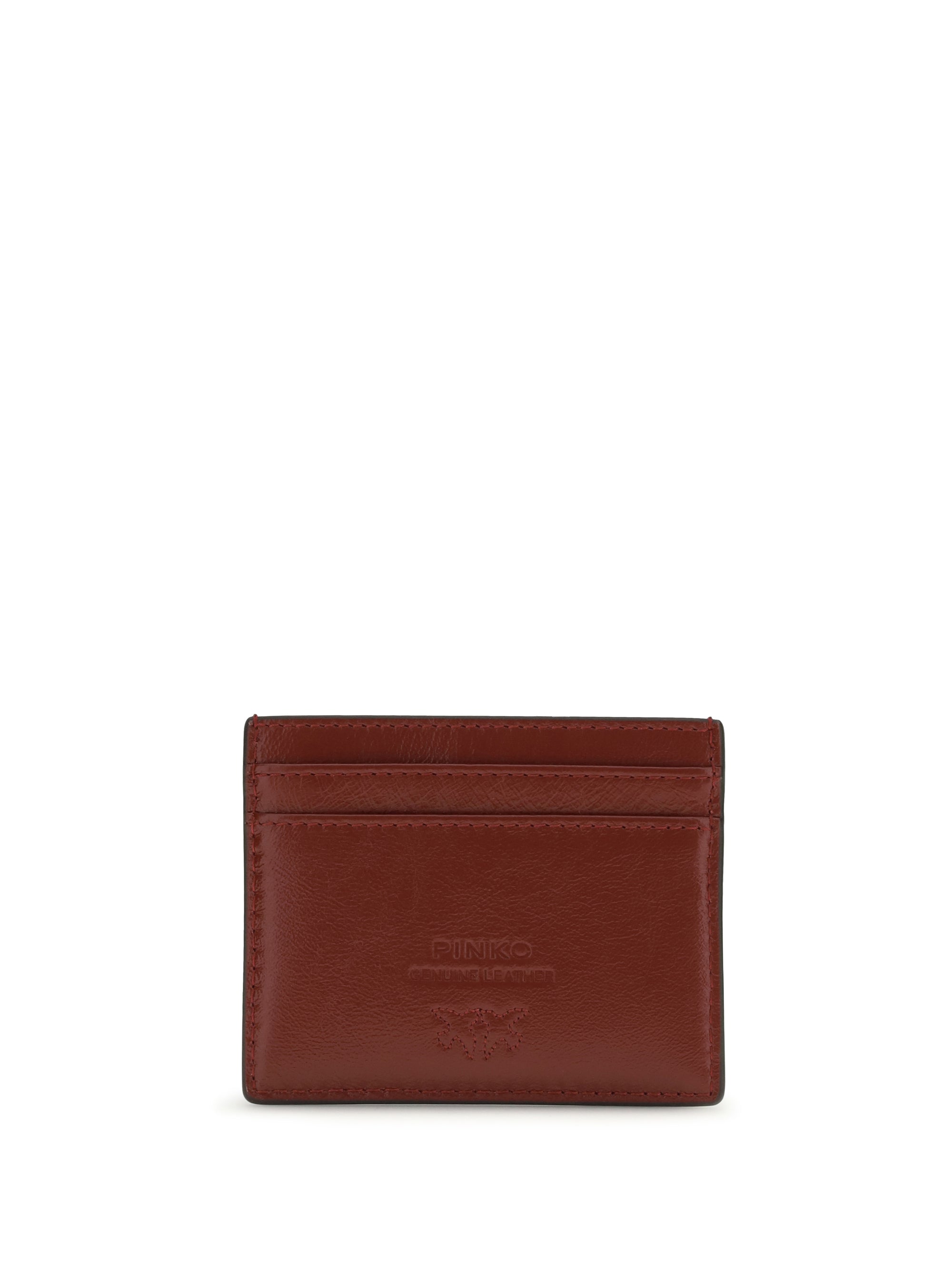 shiny leather card holder