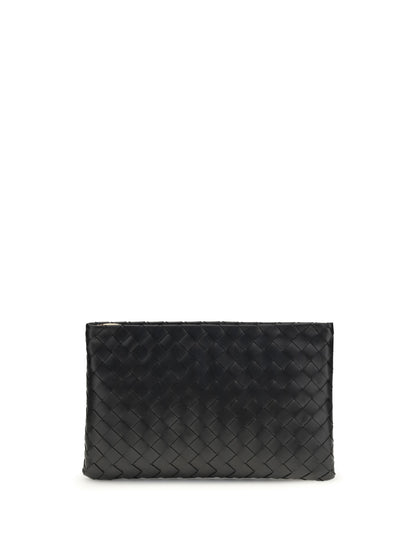 BOTTEGA VENETA OS medium leather clutch bag