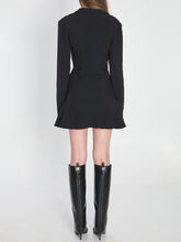 THE ATTICO 40 black mini dress