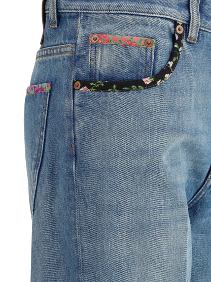 VALENTINO 29 jeans with floral details