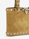 rockstud mini suede shopping bag