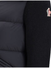 MONCLER GRENOBLE M padded wool zip-up cardigan