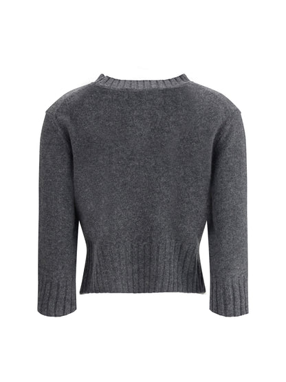 LOULOU DE SAISON M cashmere crop sweater