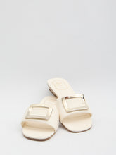 ROGER VIVIER 36 rv padded leather slides