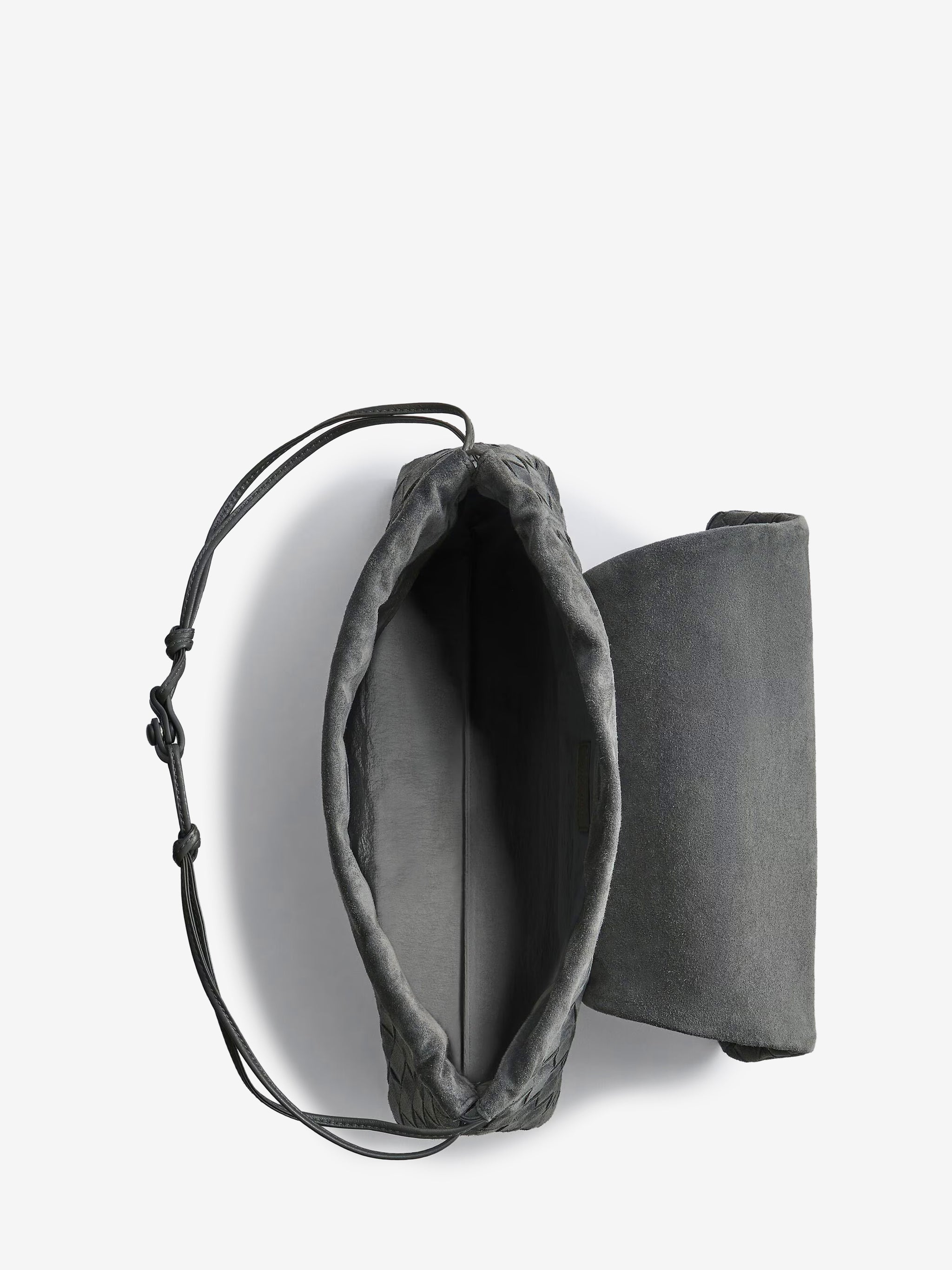 giorno obsidian grey pouch bag