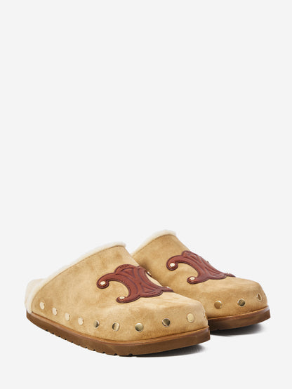 CELINE 36 triomphe wedge clog