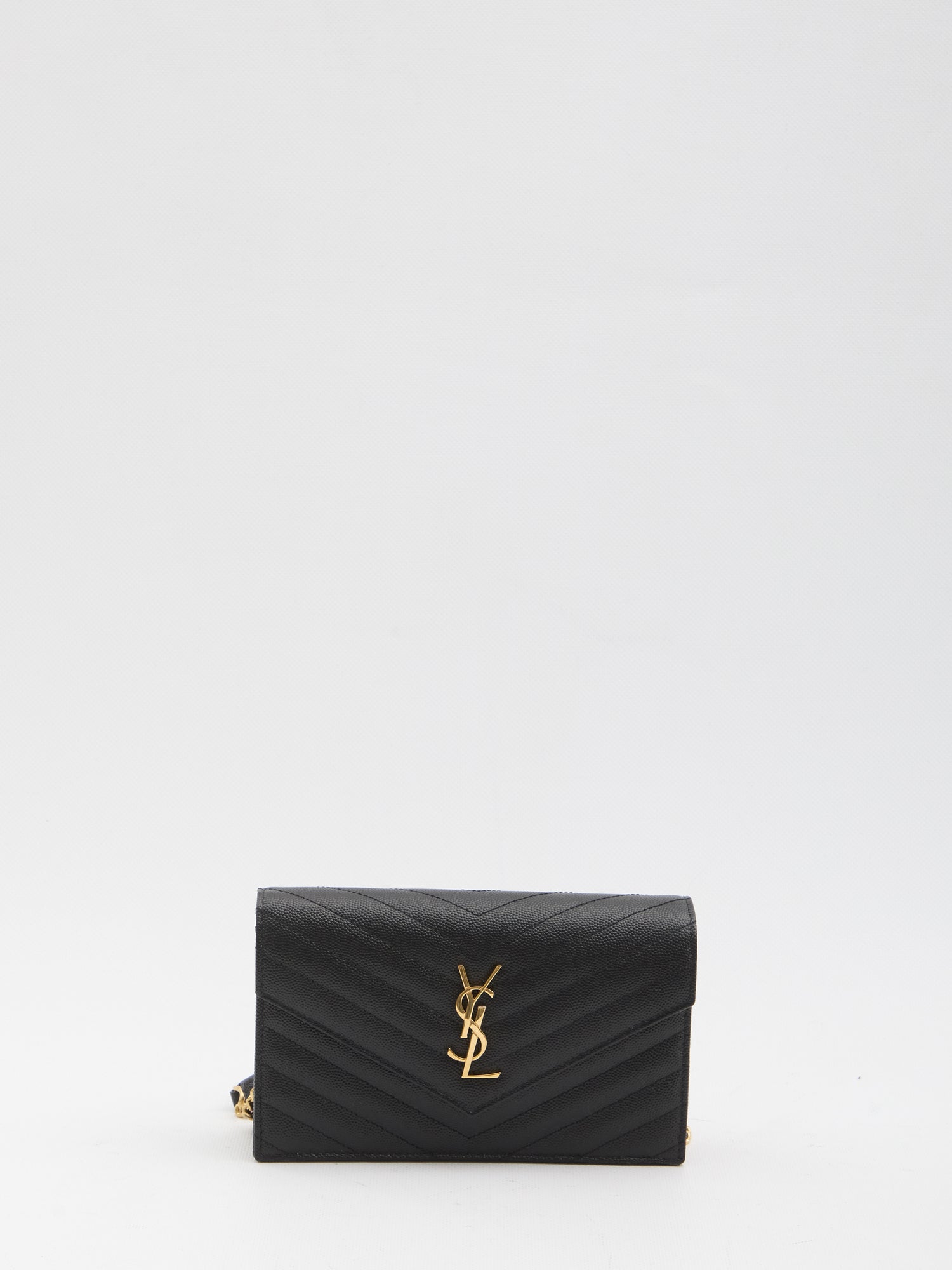 SAINT LAURENT OS envelope clutch with chain