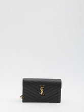 SAINT LAURENT OS envelope clutch with chain