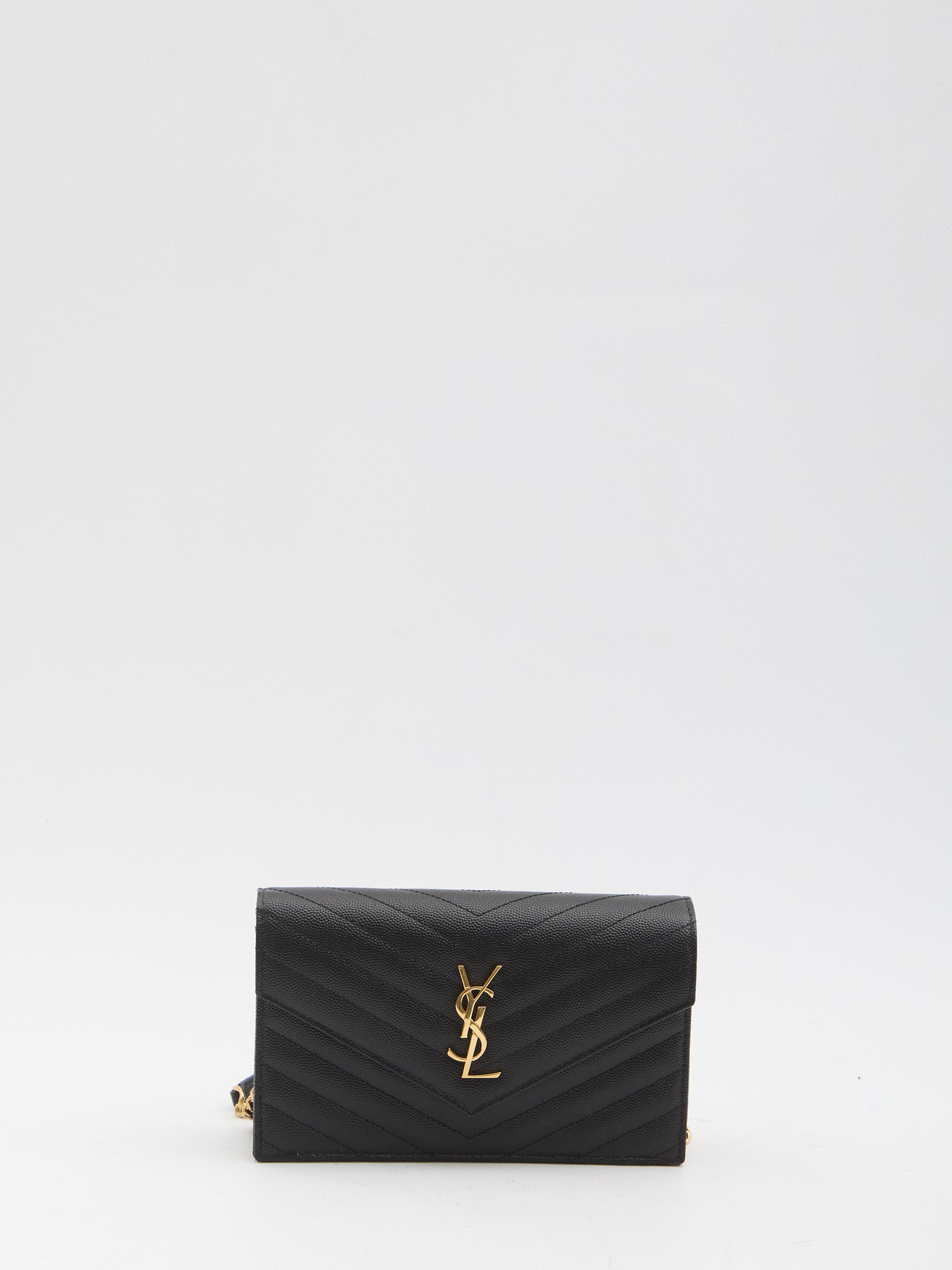 SAINT LAURENT OS envelope clutch with chain