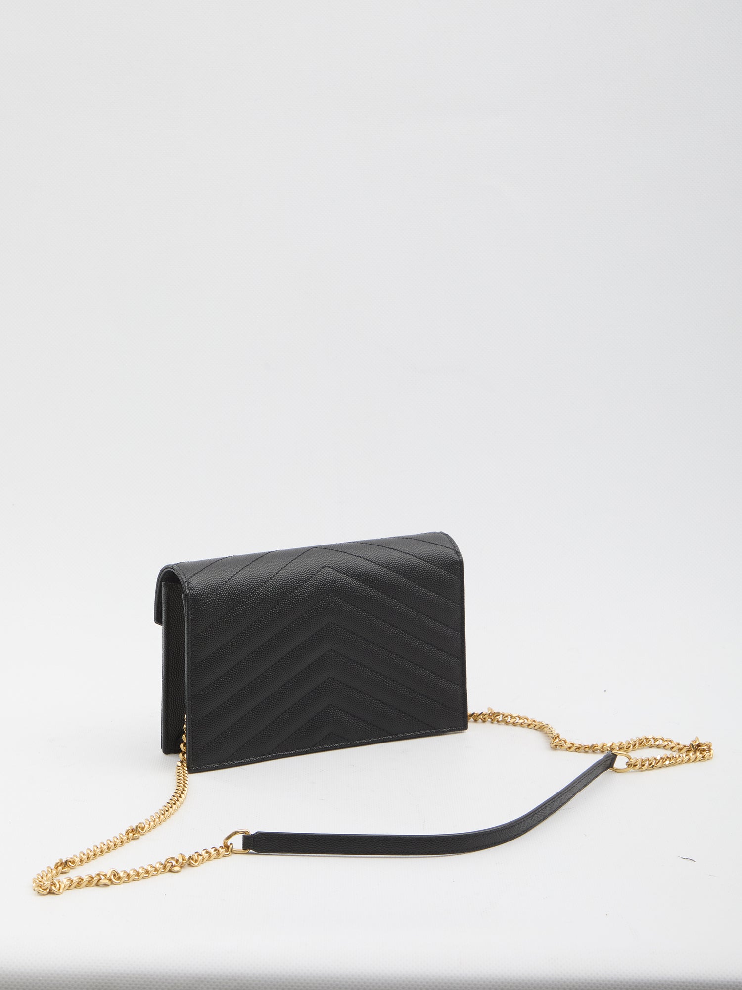 SAINT LAURENT OS envelope clutch with chain
