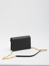 SAINT LAURENT OS envelope clutch with chain