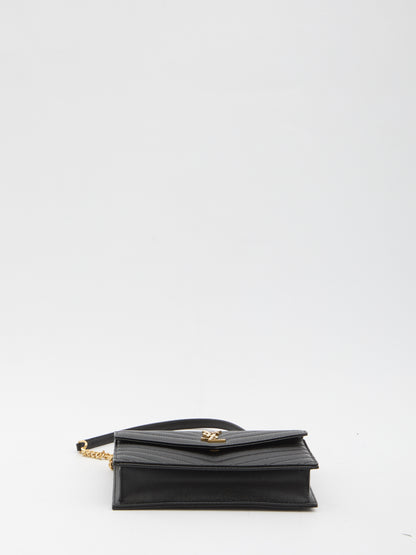 SAINT LAURENT OS envelope clutch with chain