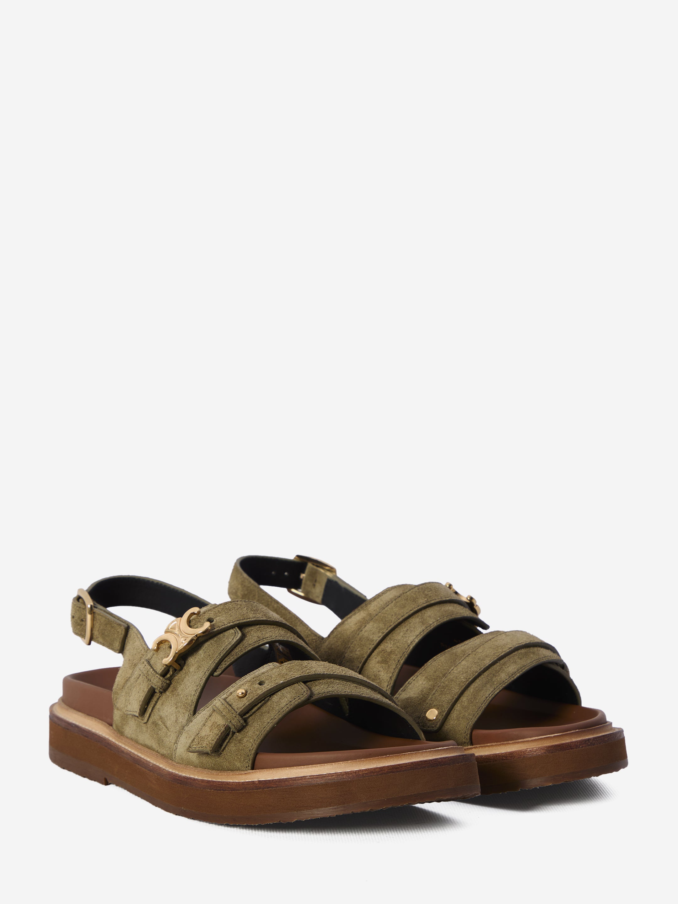 CELINE 37½ tippi triomphe sandals