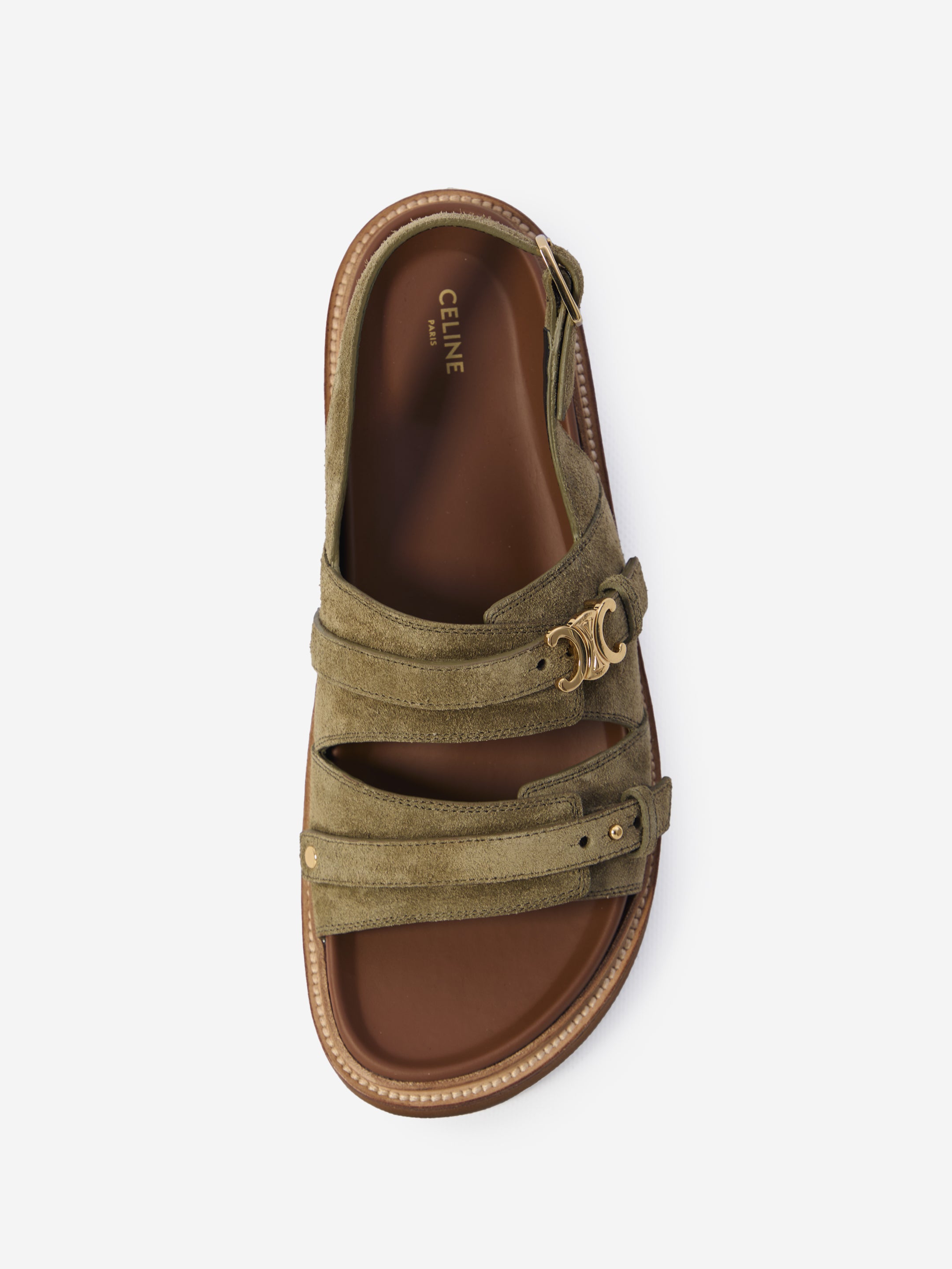 CELINE 37½ tippi triomphe sandals