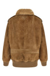 sheepskin bomber jacket