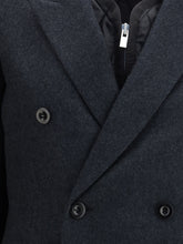 SACAI 3 wool melton and wool knit jacket