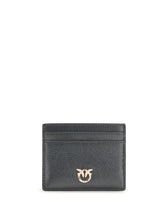 PINKO OS shiny leather card holder