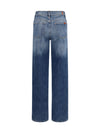 straight-leg vintage wash jeans