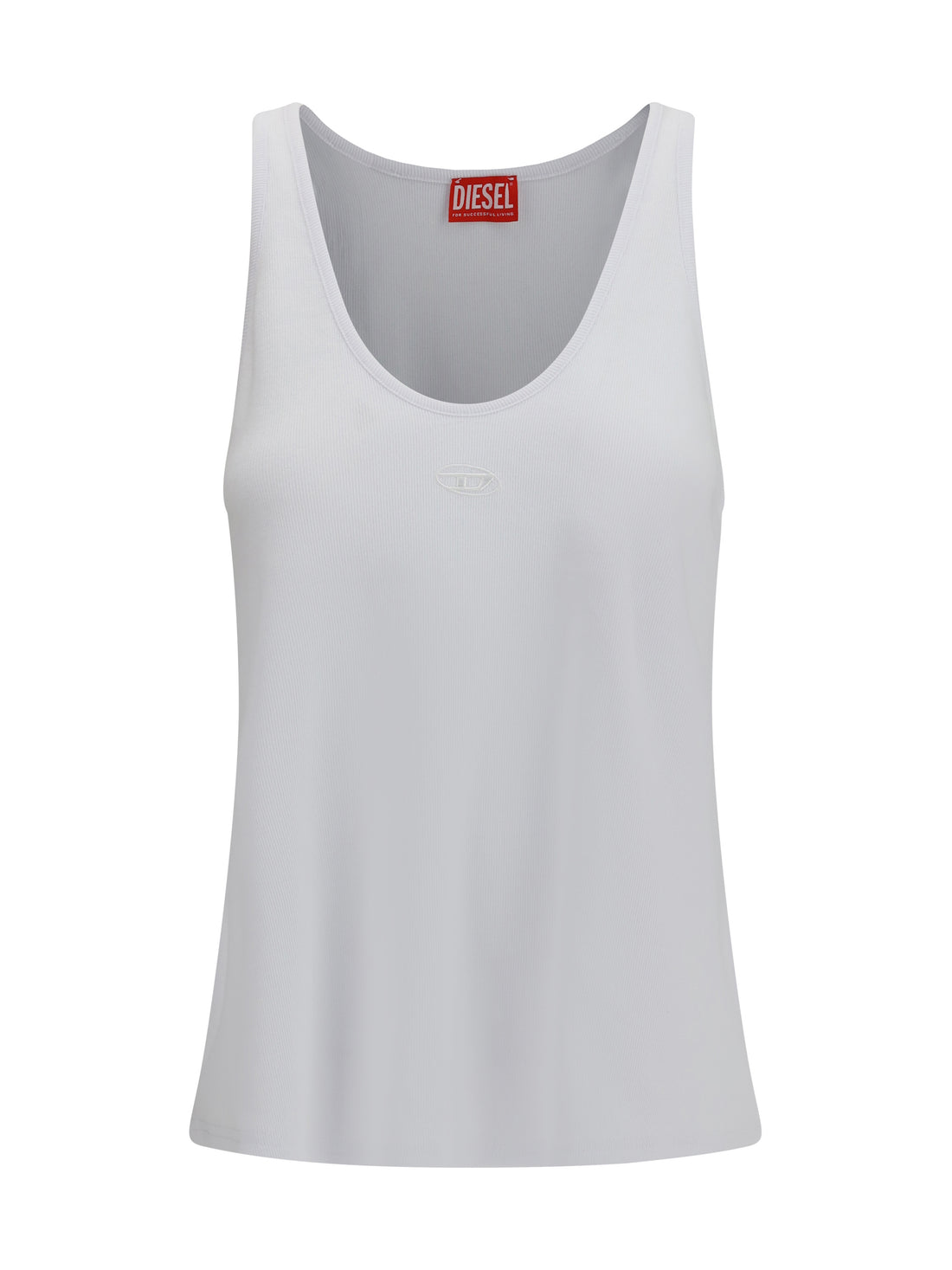 DIESEL S oval d ribbed tank top