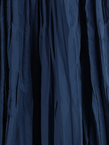 SARA ROKA 40 crinkle-effect design pleated midi skirt