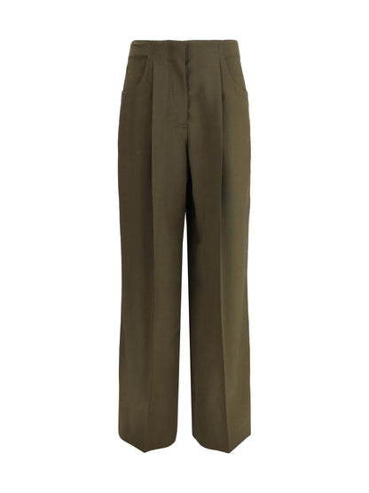 FENDI 38 wide-leg trousers in wool and mohair 