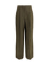 FENDI 38 wide-leg trousers in wool and mohair 