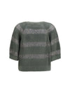 openwork sequined sweater