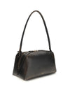 le bouledogue shoulder bag in aged leather