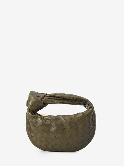 BOTTEGA VENETA OS green mini jodie bag