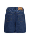 high-waisted denim shorts