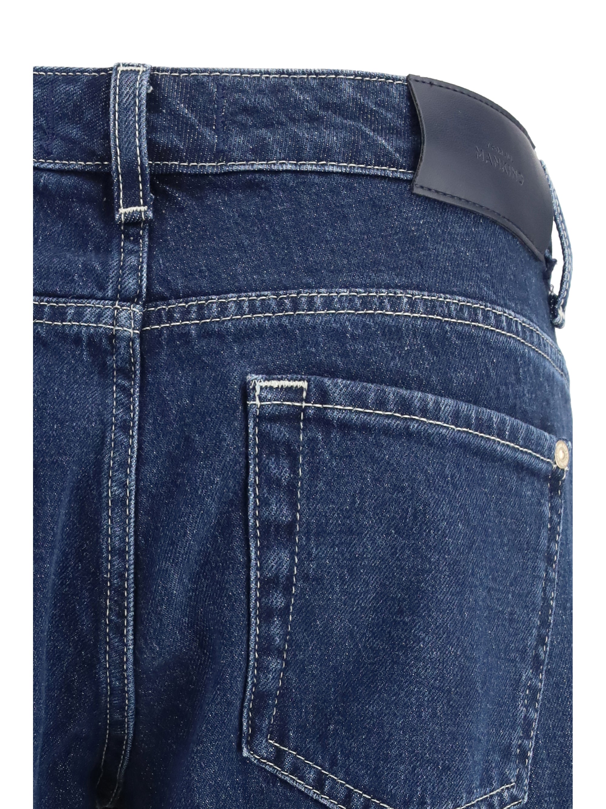 low straight jeans