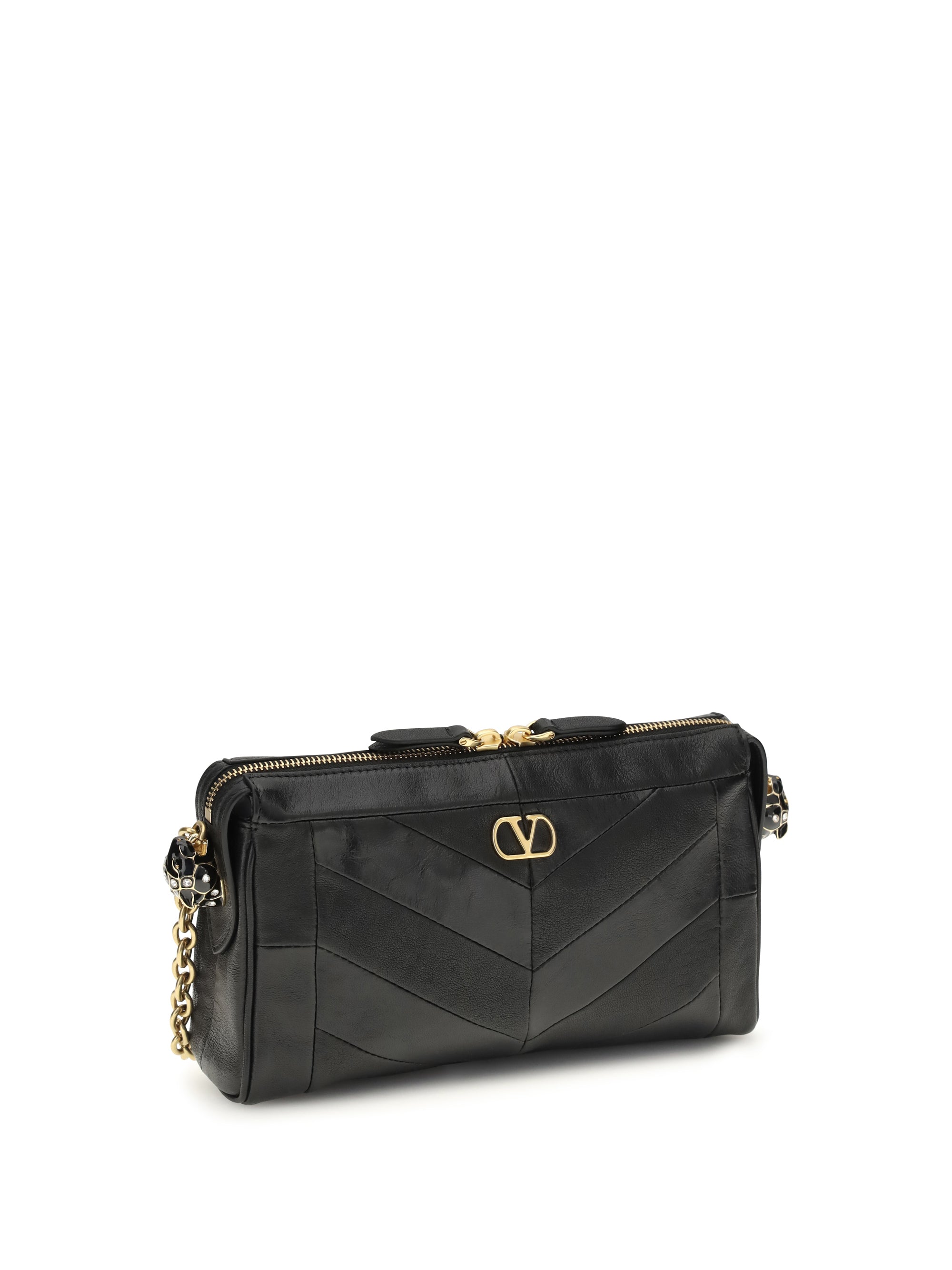 panthea small chevron shoulder bag