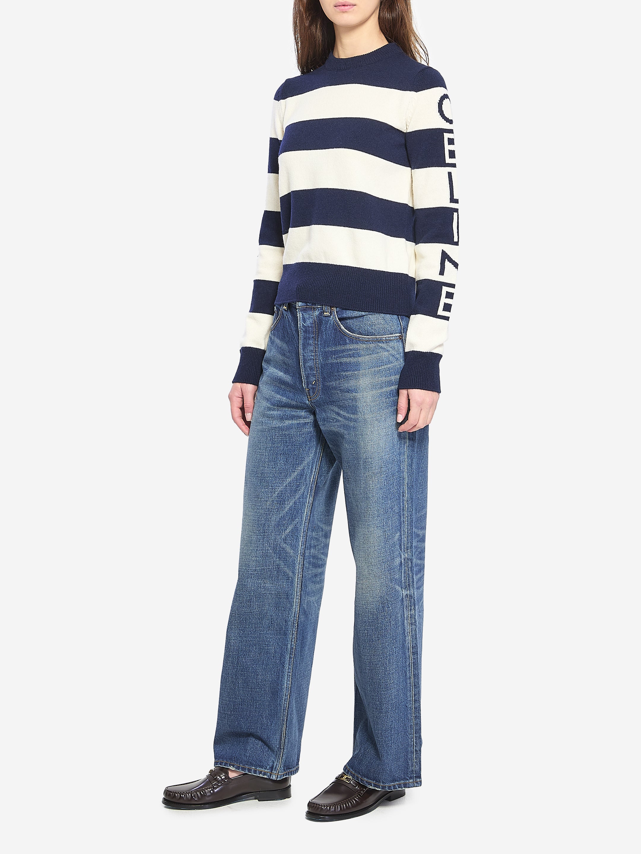 CELINE S crawneck wool sweater