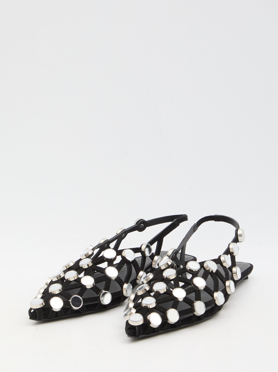 THE ATTICO 39 grid ballerina