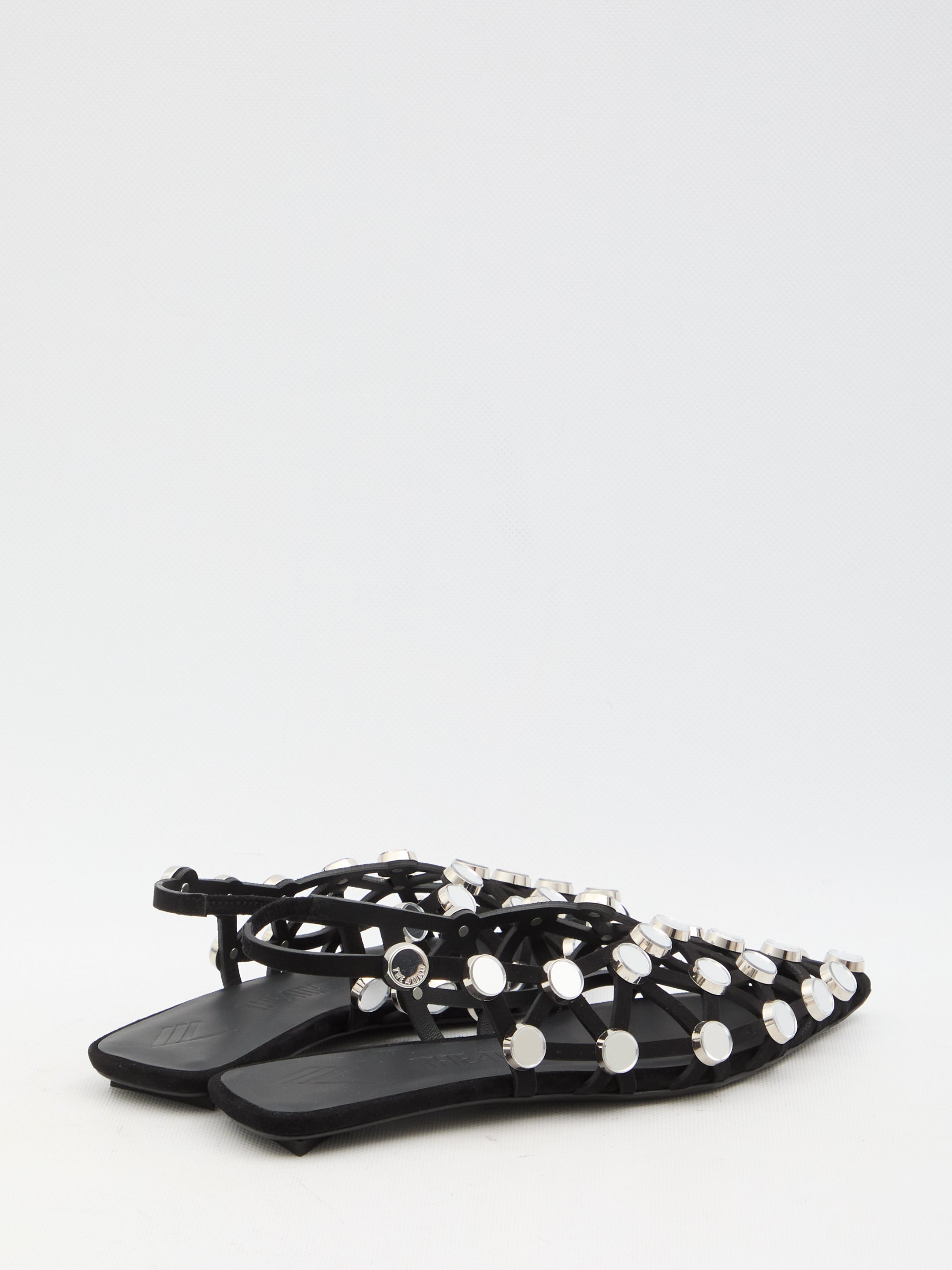 THE ATTICO 39 grid ballerina