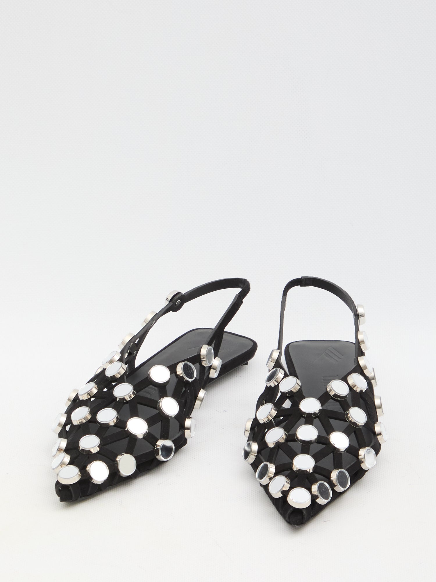 THE ATTICO 39 grid ballerina