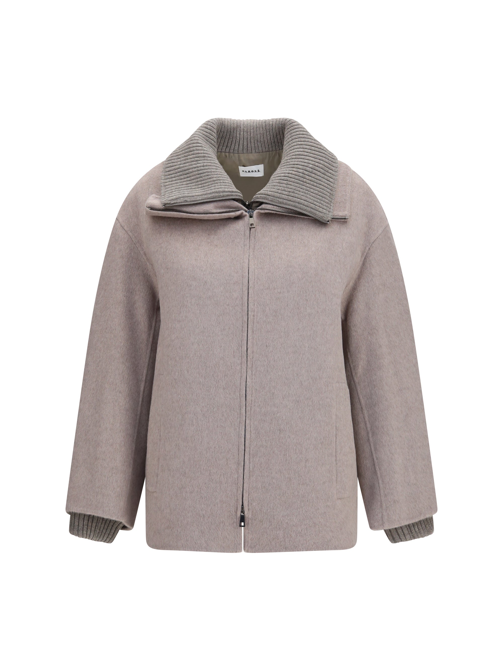 double wool and quilted jacket