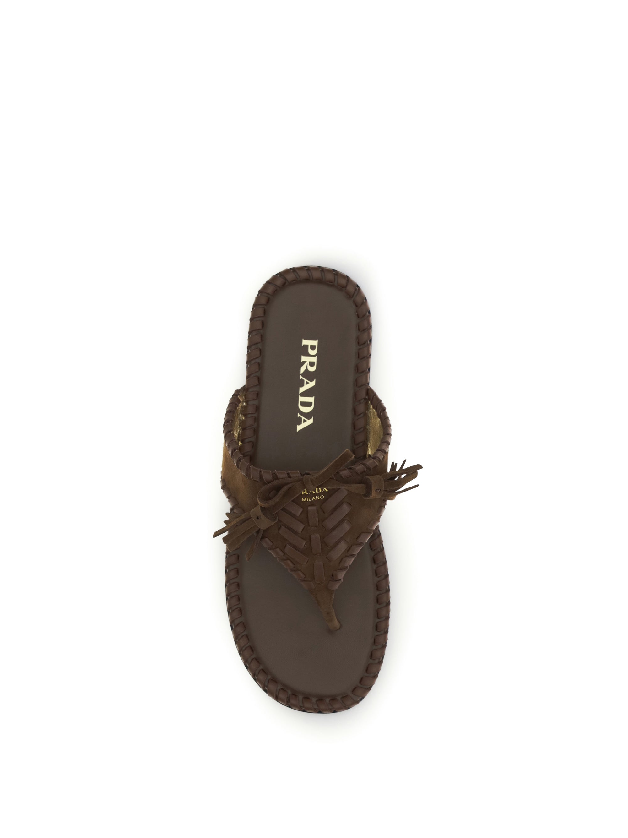 thong sandals with tassels