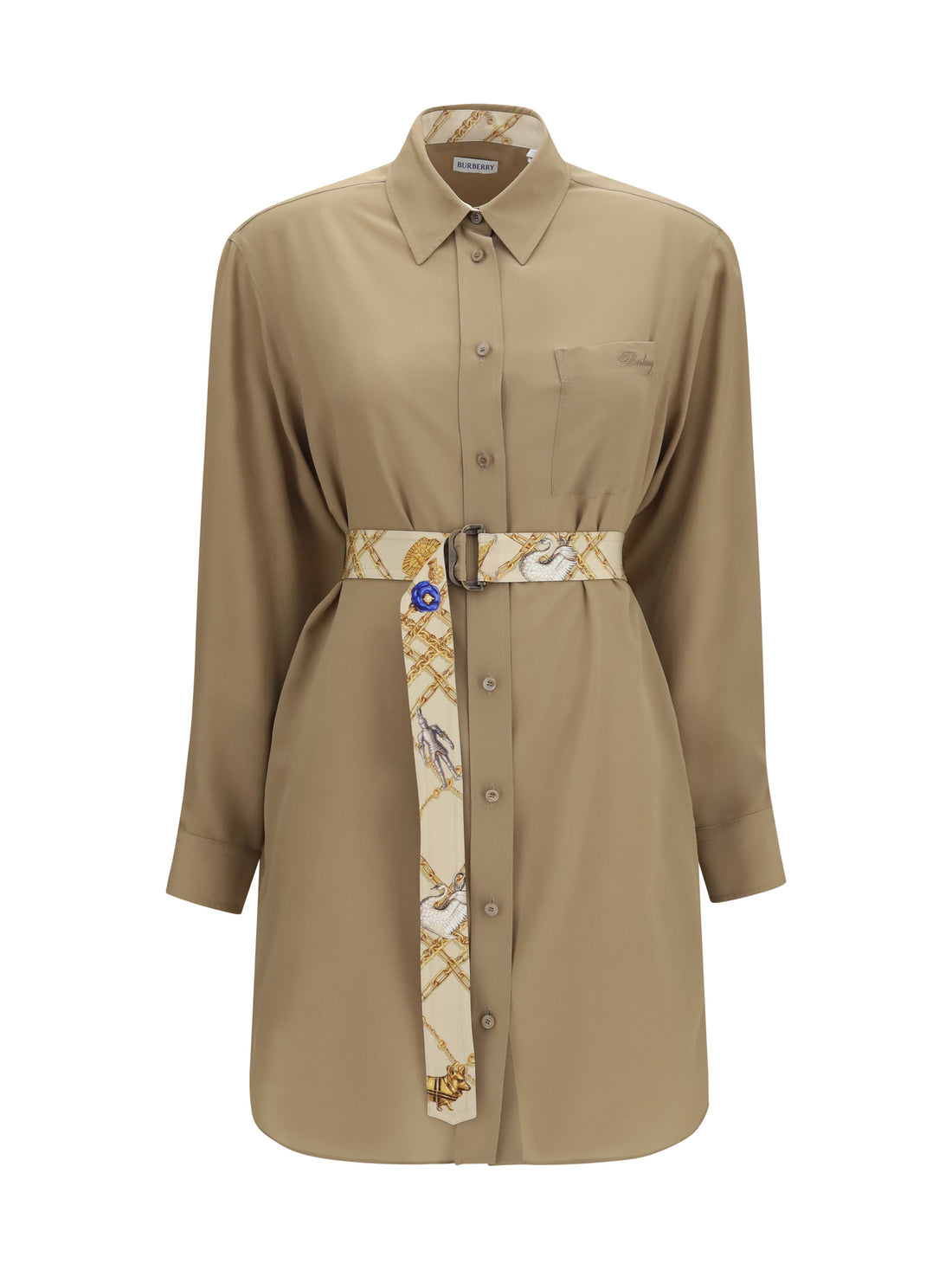 BURBERRY 6 silk crêpe de chine shirt dress