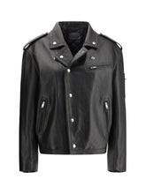 PRADA 40 biker leather jacket