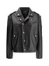 PRADA 40 biker leather jacket