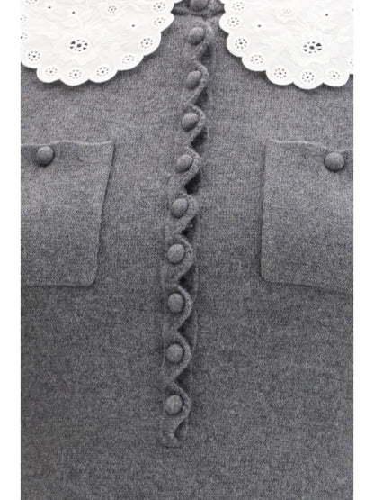 SELF-PORTRAIT S knit mini dress