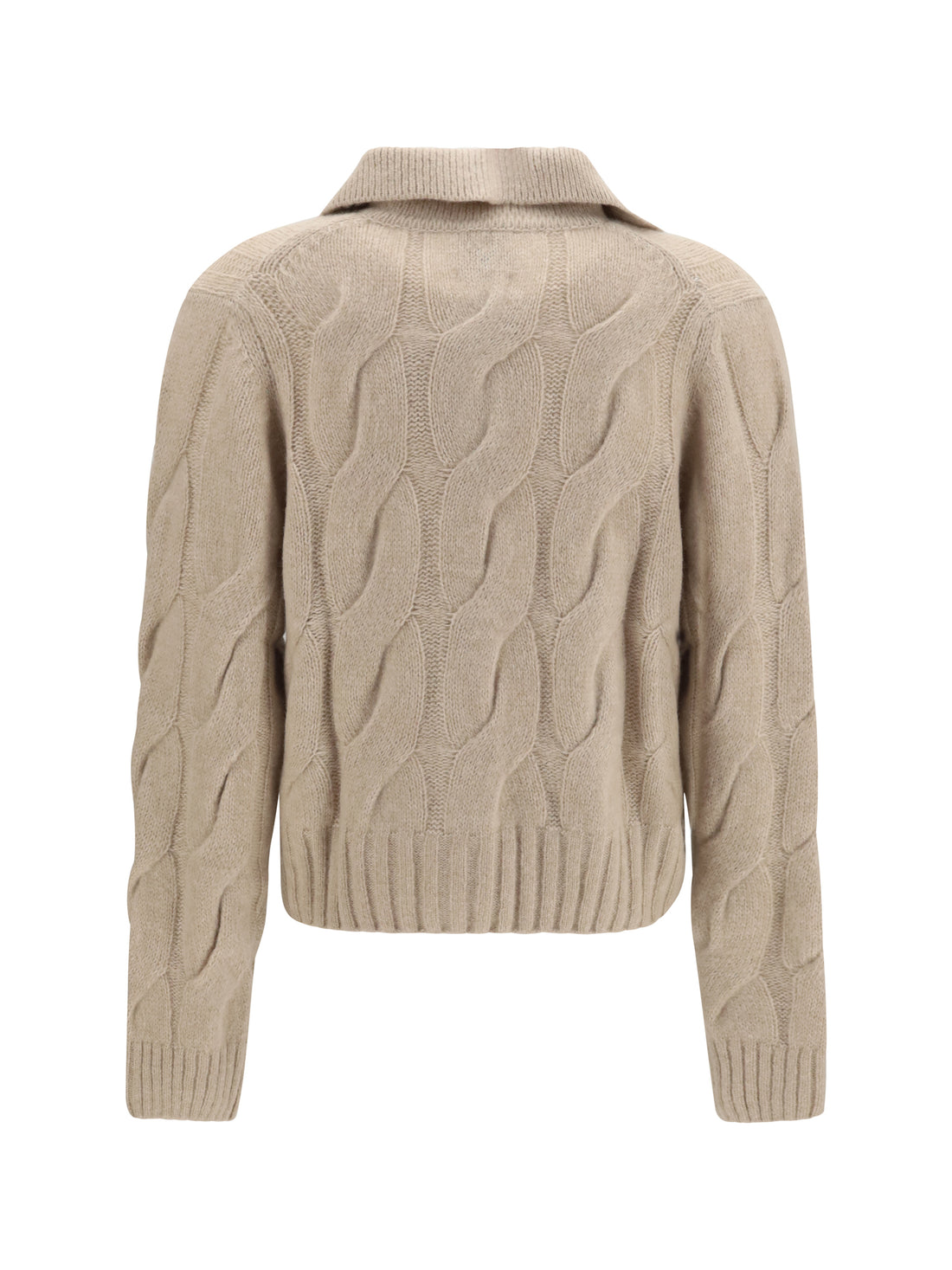 ALLUDE M cashmere and silk sweater with buttons