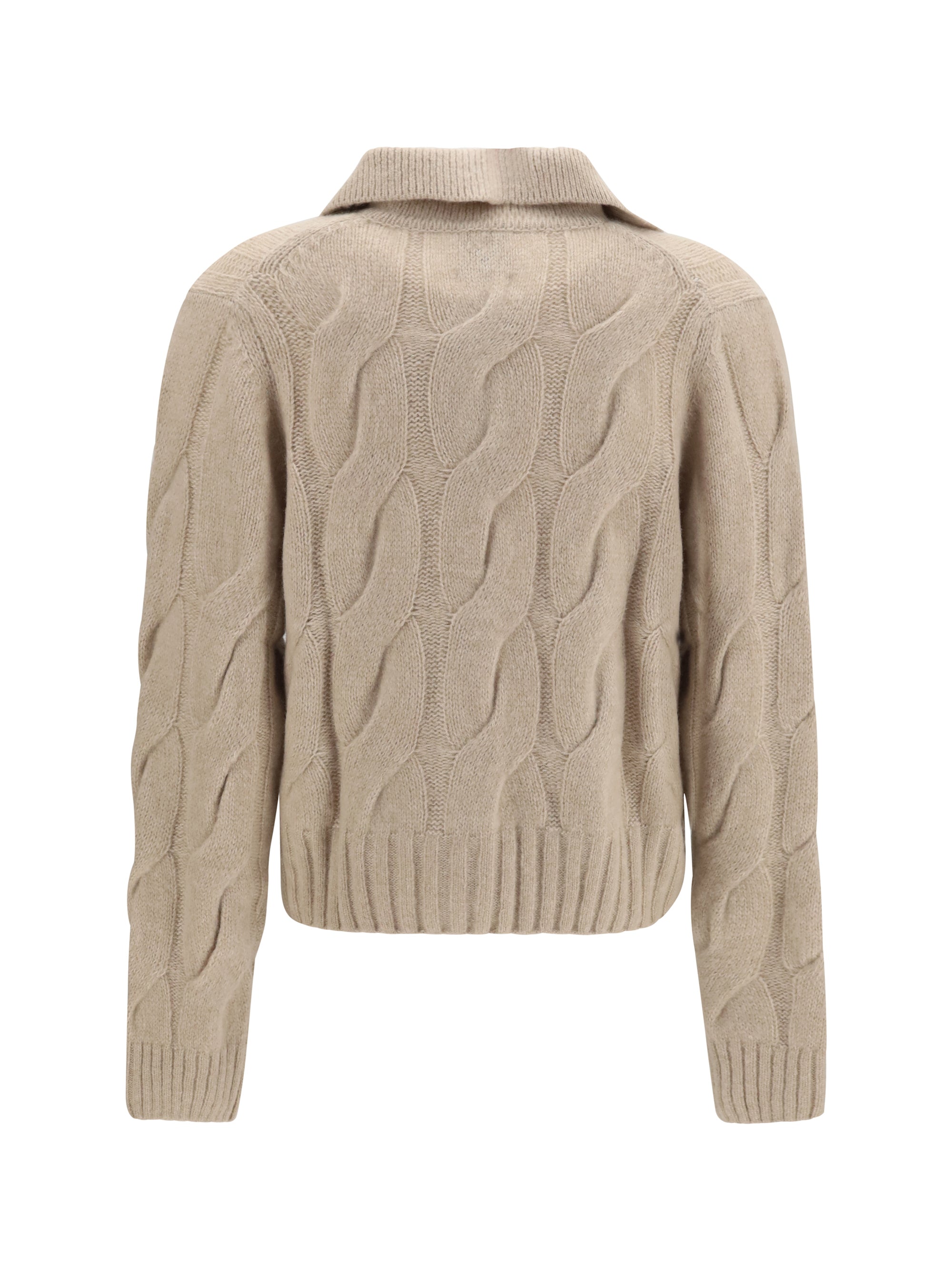 cashmere and silk sweater with buttons
