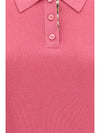 wool polo with check details