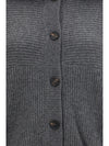 high neck cashmere cardigan