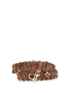 woven leather belt