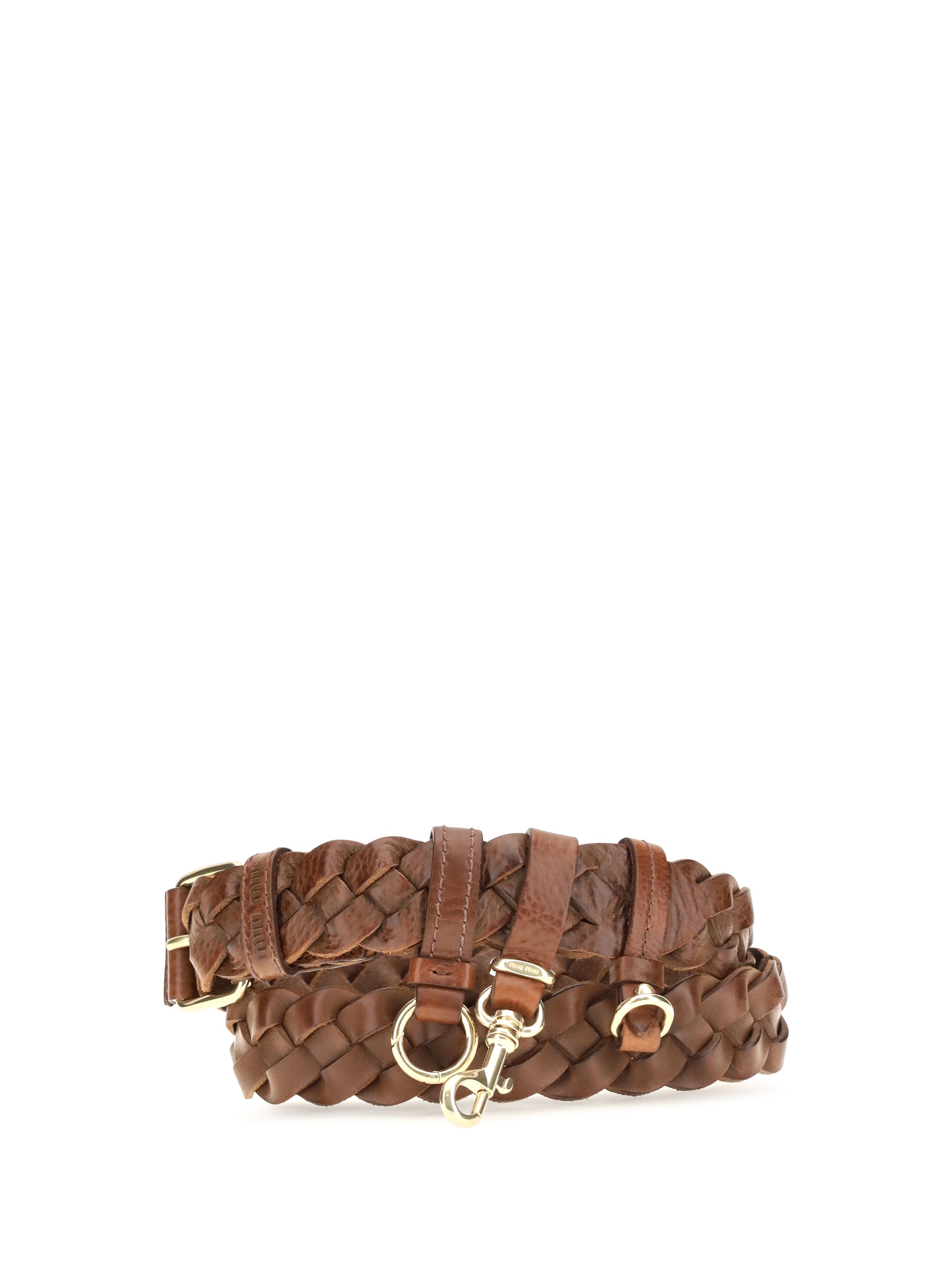 woven leather belt