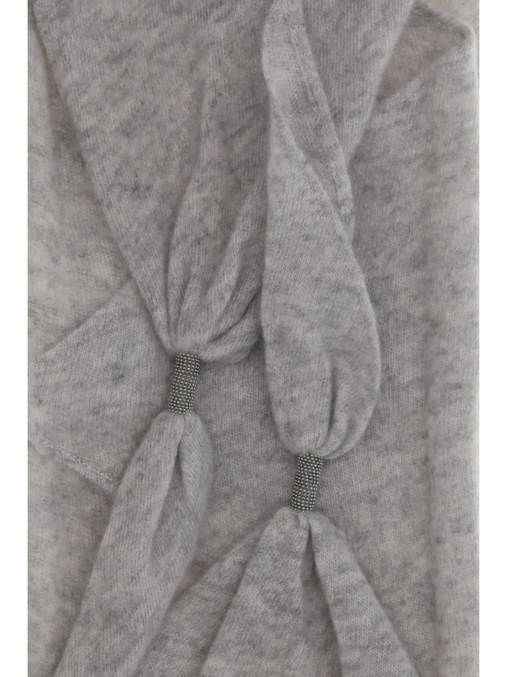 cashmere scarf with monile details