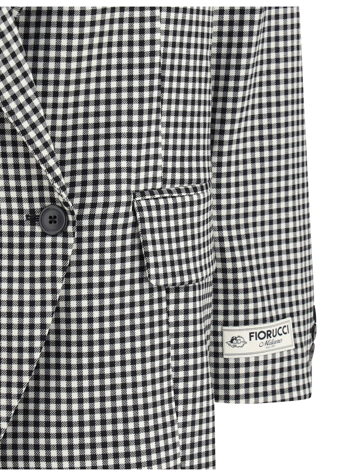 FIORUCCI 40 gingham blazer